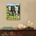 Cow Painting, Giclee On Canvas Print With Gallery..