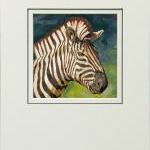 Giclee Print Of Zebra Painting, Wildlife Art Print..